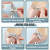 4Pcs 2 Colors Wing Alloy Rhinestone Shoe Decoration FIND-GO0002-27-3