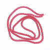 Baking Paint Transparent Glass Bead Strands X-GLAA-S031-4mm-40-2
