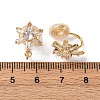 Brass Micro Pave Cubic Zirconia Ear Cuff Findings KK-F898-19A-G-3