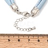 Microfiber Leather Multi-strand Cord Bracelets Makings FB-CBA983F-01P-08-3