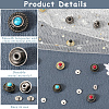 24 Sets 12 Style Alloy Buttons FIND-CP0001-87-6