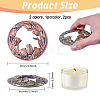 2Pcs 2 Styles Zinc Alloy Cover FIND-GL0002-14-2
