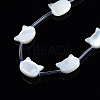 Natural White Shell Beads Strands SSHEL-S278-124A-3