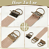 144Pcs 6 Colors Iron Ribbon Ends IFIN-WA0001-01-5