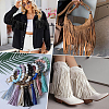PU Imitation Leather Tassel Ribbon DIY-GF0013-45C-5