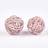 Spray Painted Eco-Friendly Iron Wire Beads X-IFIN-T009-10G-2