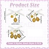 6Pcs 3 Styles Alloy Oval Tray Brooch Base Settings PALLOY-UN00035-2