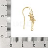 Brass Micro Pave Clear Cubic Zirconia Hoop Earring Findings LS-KK-H521-01G-3
