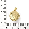 Brass Enamel Locket Pendants X-KK-F912-05C-G-4