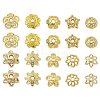 100Pcs 10 Styles Brass Bead Caps KK-CJ0002-08-8