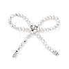 Alloy & Electroplated Glass Bowknot Chandelier Component Links PALLOY-D359-01-1