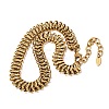 316L Surgical Stainless Steel Link Chain Choker Necklaces SA-CBAB122-03G-4