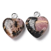 Natural Rhodonite Pendants G-E603-01P-05-2