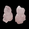 Natural Rose Quartz Carved Healing Figurines G-B062-04E-3