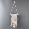 Cotton Cord Macrame Woven Wall Hanging HJEW-C010-15-3