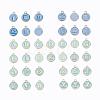 2 Sets 2 Styles Golden Plated Alloy Enamel Charms ENAM-YW0001-28C-1