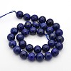 Dyed Natural Lapis Lazuli Round Beads Strands G-G735-06-6mm-2