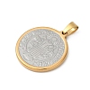 PVD Vacuum Plating 304 Stainless Steel Pendants X-STAS-A053-24B-PG-2
