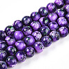 Baking Paint Glass Beads Strands DGLA-N003-10mm-A07-1