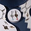 30Pcs 2 Style Tibetan Style Alloy Pendants TIBEP-SZ0001-09-4