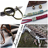  3Pcs 3 Colors Outdoor EDC Tool Brass Parachute Rope European Beads KK-NB0003-59-6