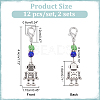 Robot Pendant Stitch Markers HJEW-AB00294-2