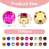 1300pcs Glass Sew on Rhinestone FIND-HS0001-62C-2
