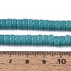 Opaque Solid Color Glass Beads Strands GLAA-N026-3x6mm-16-4