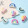 10Pcs 10 Styles Silicone Beads SIL-YW0001-05-6