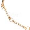 Brass Bar Link Chain Bracelet Making AJEW-JB01187-01-2