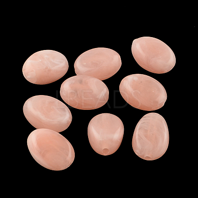 Oval Imitation Gemstone Acrylic Beads OACR-R052-28-1