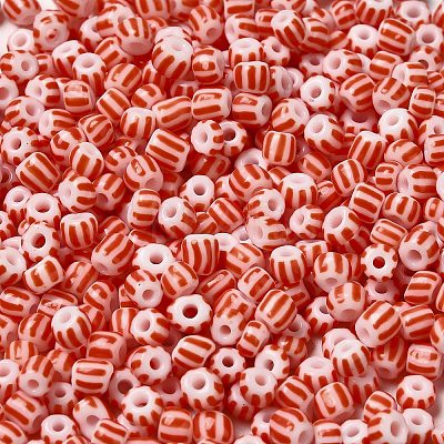 6/0 Opaque Colours Seep Glass Seed Beads SEED-F003-04A-14-1