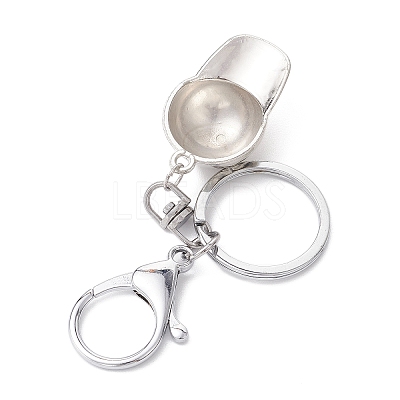 5Pcs Baseball Cap CCB Plastic Keychains KEYC-JKC01059-1