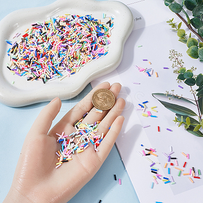 180G 18 Colors Handmade Polymer Clay Sprinkles CLAY-SC0002-11-1