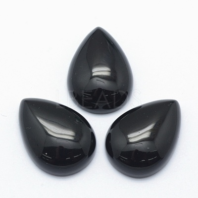 Natural Obsidian Cabochons X-G-E491-B-07-1