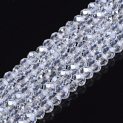 Electroplate Glass Beads Strands EGLA-A044-T4mm-A19-1