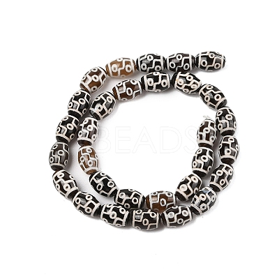 Tibetan Style dZi Agate Beads Strands G-N344-02E-1