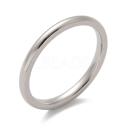 304 Stainless Steel Plain Band Rings STAS-I160-E02-P-1