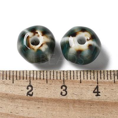 Vintage Porcelain Pumpkin Beads PORC-L080-H02-1