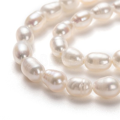 Natural Cultured Freshwater Pearl Beads Strands PEAR-L033-58-01-1