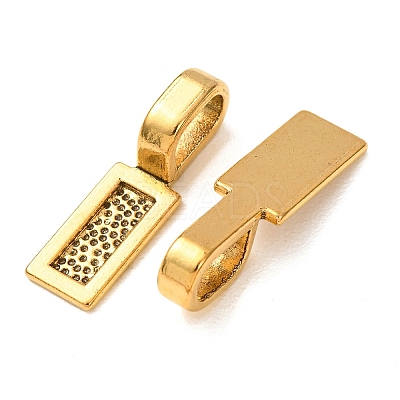 Tibetan Style Alloy Glue-on Flat Pad Bails LS-TIBE-4710-AG-NR-1