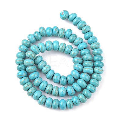 Synthetic Turquoise Beads Strands TURQ-G109-8x5mm-06-1