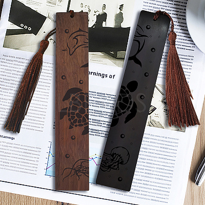 1 set Wood Bookmarks Set AJEW-CP0001-78B-1