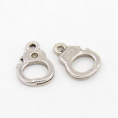 Tibetan Style Handcuffs Charms EAA105Y-NF-1