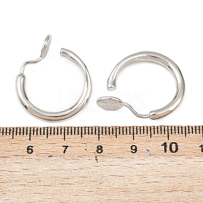Brass Clip-on Earring Findings KK-F921-08B-P-1