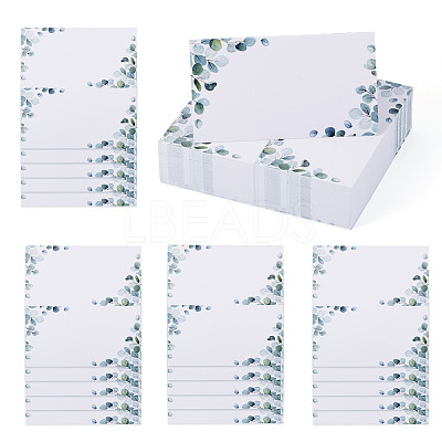 80Pcs Rectangle Paper Table Place Cards AJEW-TA0003-62A-1