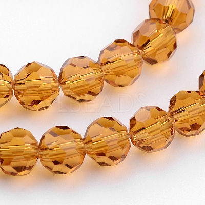 Transparent Glass Bead Strands GLAA-G013-10mm-65-1