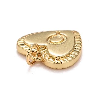 Rack Plating Real 18K Gold Plated Brass Pendants KK-E260-01G-Q-1