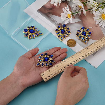4Pcs Teardrop Shape Hotfix Rhinestone PATC-FG0002-25D-1