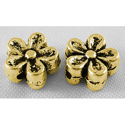 Tibetan Style Alloy Beads X-GLF0476Y-1